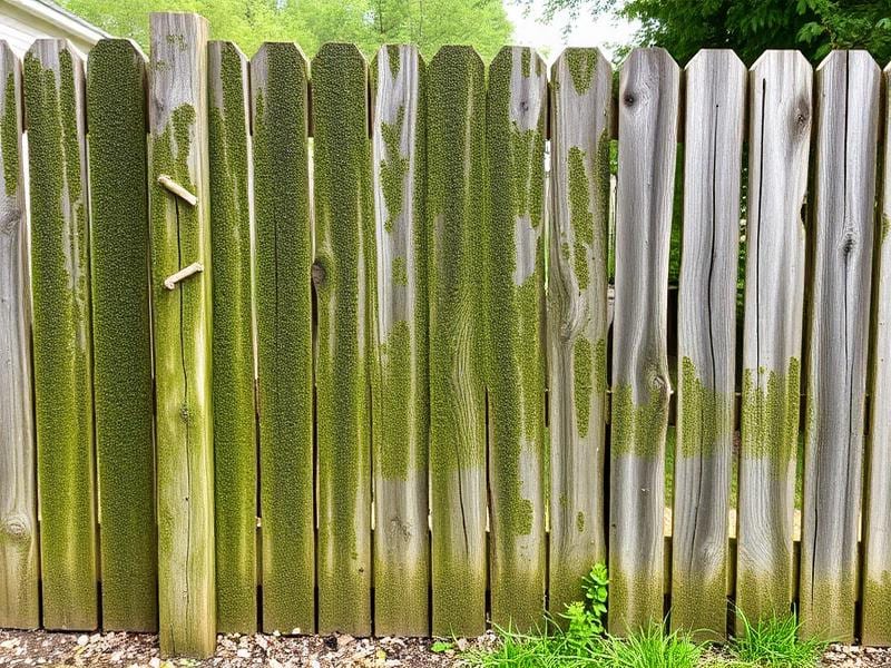 Fence Cleaning before