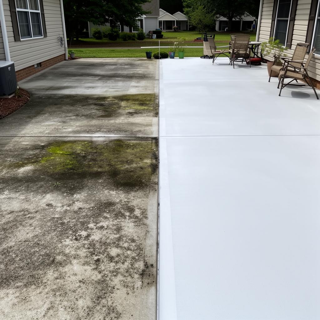 Patio Cleaning in Mebane NC by Steinbicker Pressure Washing